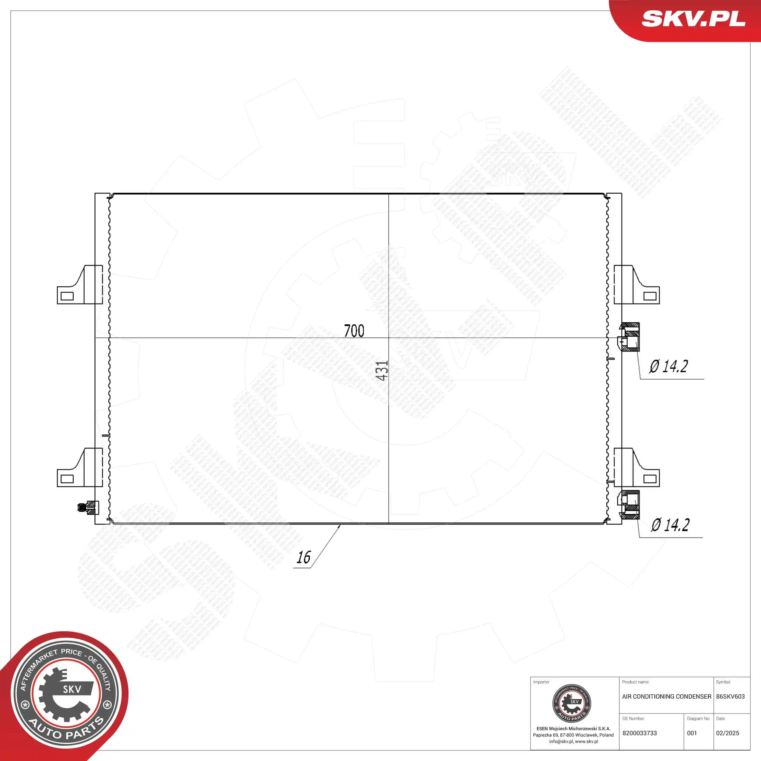 Condenser, air conditioning